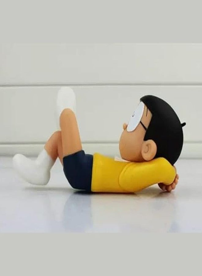 SMARAN Cute Kid Nobita Relaxing Figure | Nobita Figure | Collectible| No Box | Doraemon Lover | Doraemon Lover | 18 cm | Anime | Lying Pos - Image 4